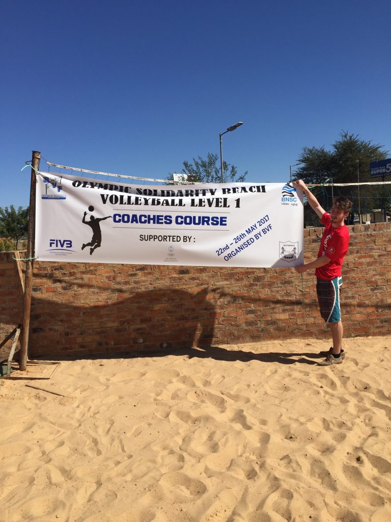 Working on Beach Volleyball and Exploring Botswana
